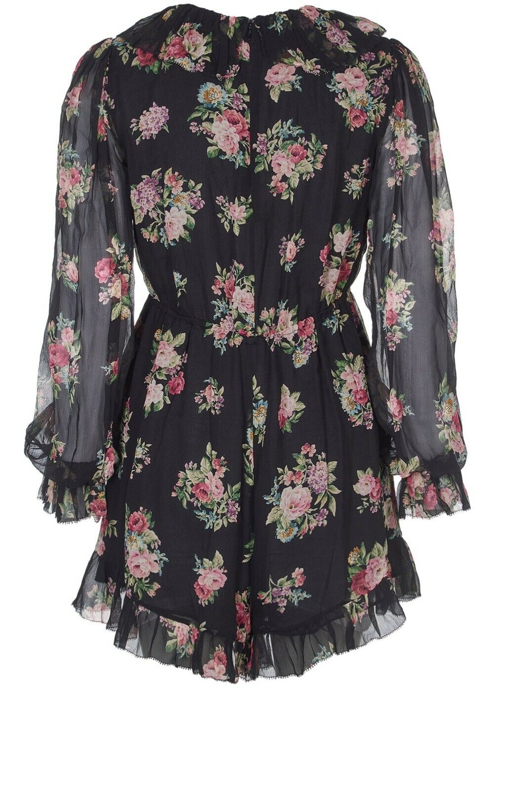 ZIMMERMANN Honour Floating Silk Floral Romper Playsuit Size 2 ladies