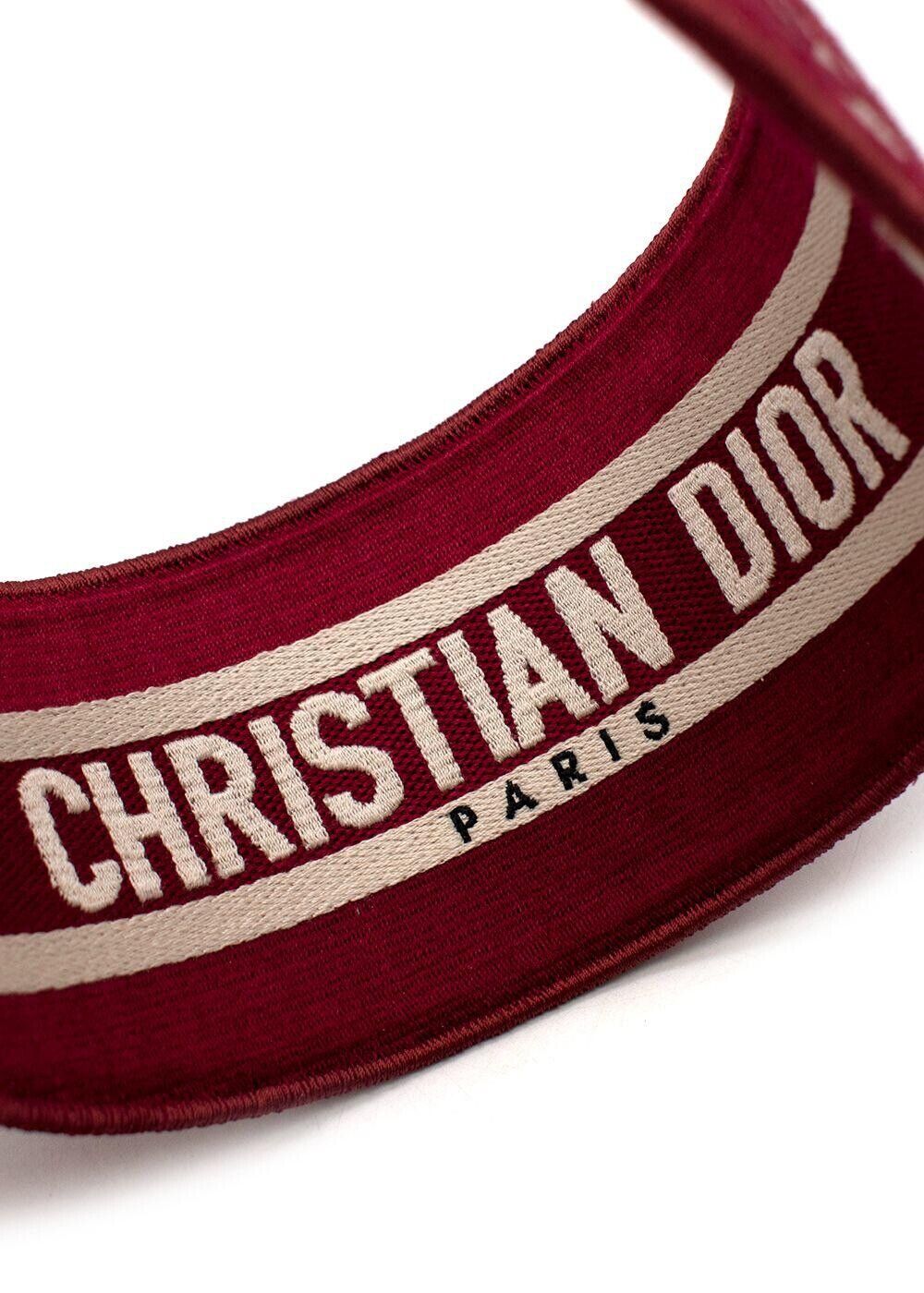 Dior Red D-Oblique cotton headband Sold Out ladies