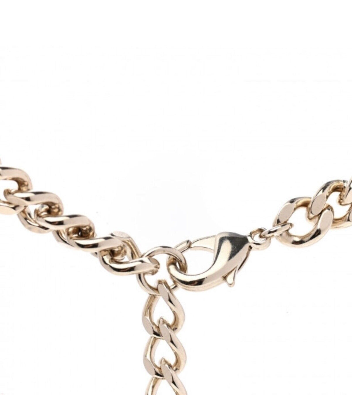 CHANEL 2022 B22 CC Enamel Chain CC Choker Gold Black Necklace ladies