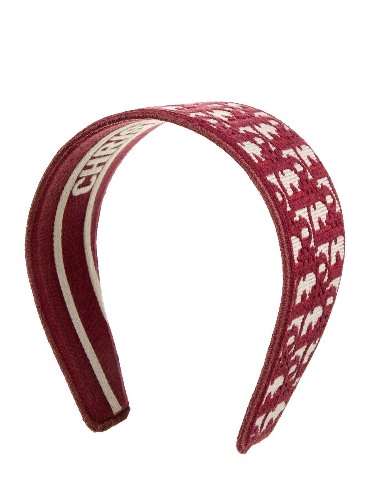 Dior Red D-Oblique cotton headband Sold Out ladies