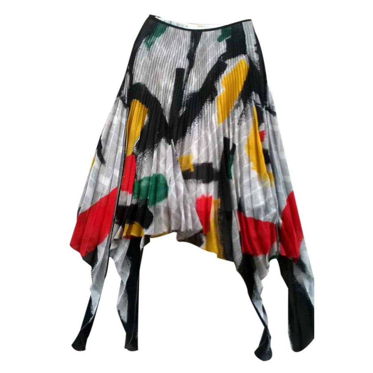 CÉLINE Celine Phoebe Philo Silk Newspaper Skirt Size F 38 ladies