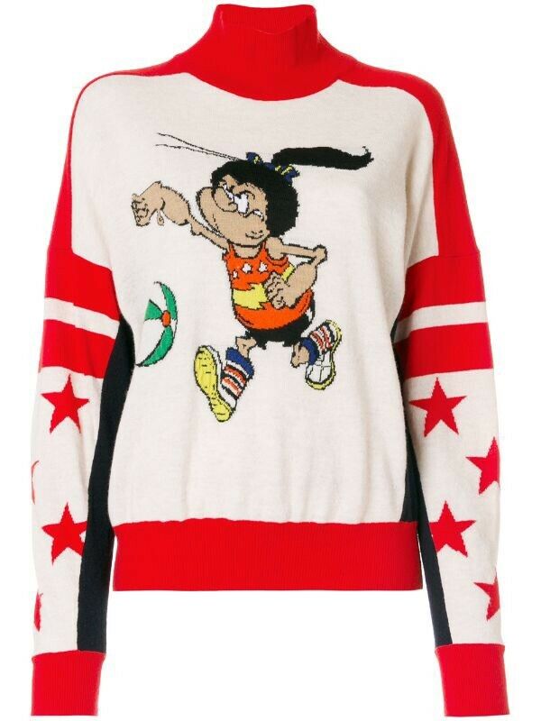 Stella McCartney The Dandy Print turtleneck jumper sweater I 40 UK 8 US 4 Ladies