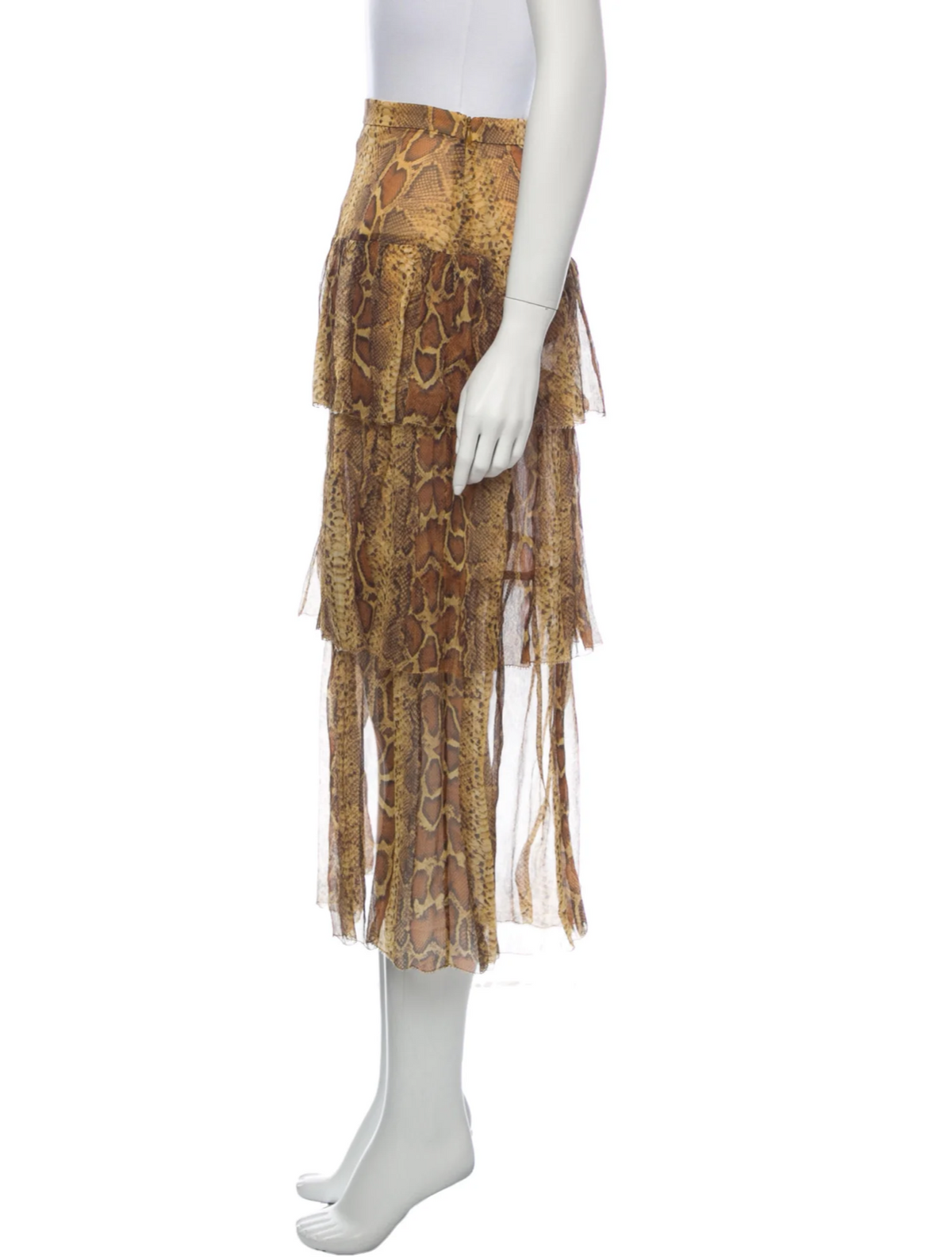ZIMMERMANN MOST WANTED Ninety-Six Snake Print Skirt SIZE 0 XS ladies