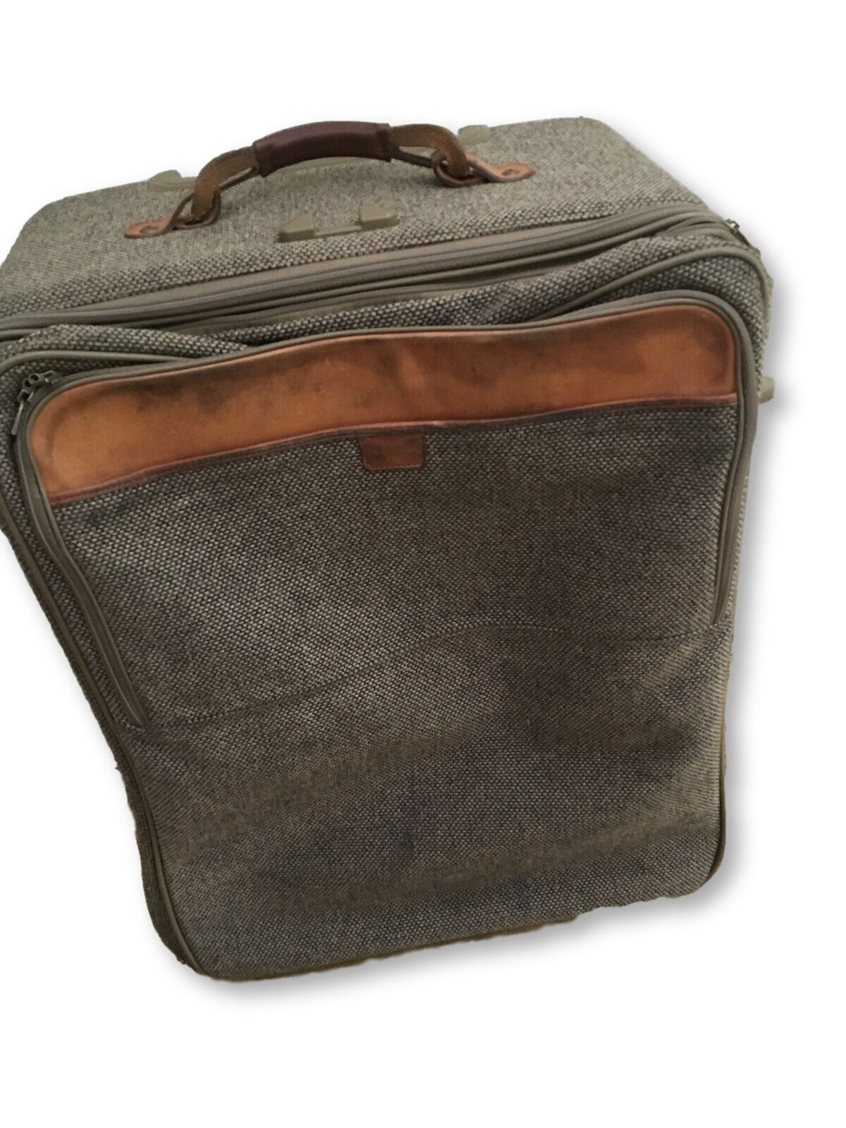 Hartmann Wool Tweed Collection 27" Expandable Suitcase Mobile Traveler Luggage Men