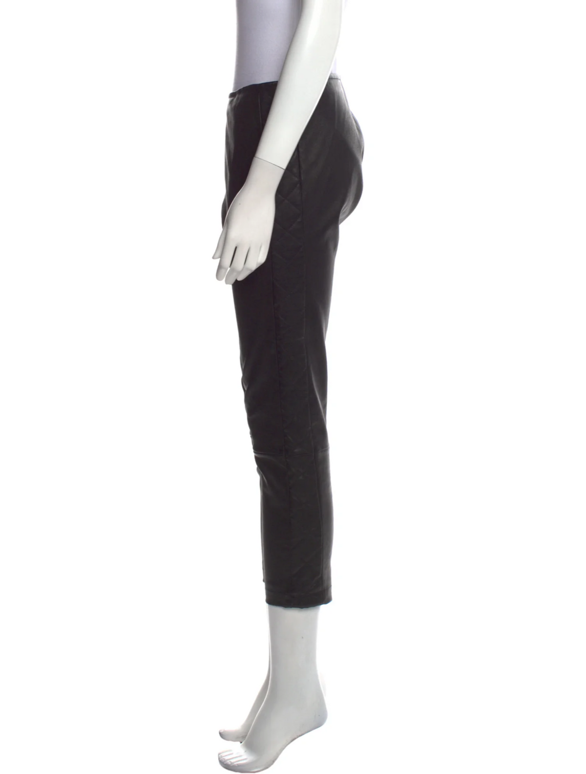 The ROW Cropped Moto Biker Leather Cropped Legging Pants Trousers Size M medium ladies