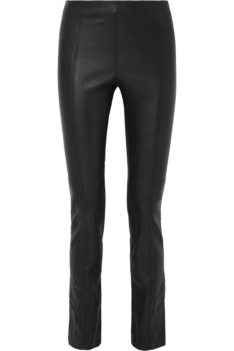 The ROW Cropped Moto Biker Leather Cropped Legging Pants Trousers Size M medium ladies