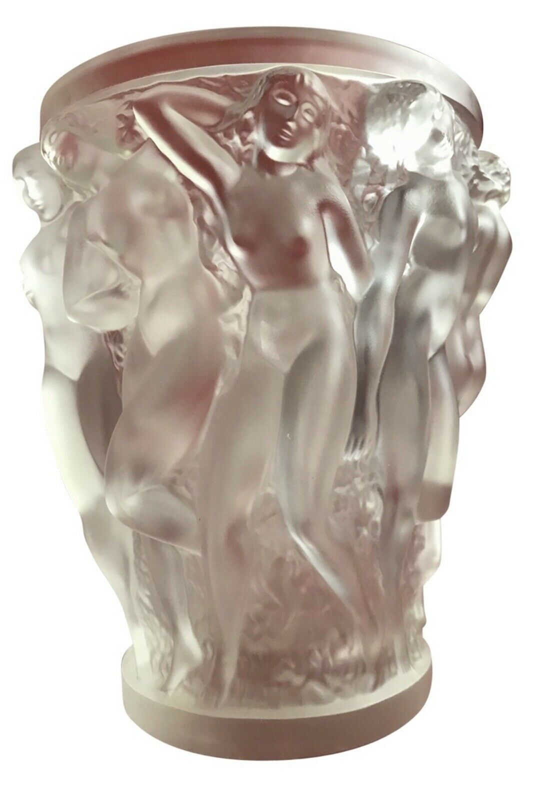 LALIQUE BACCHANTES - CRYSTAL FLOWER VASE 2.88 KG