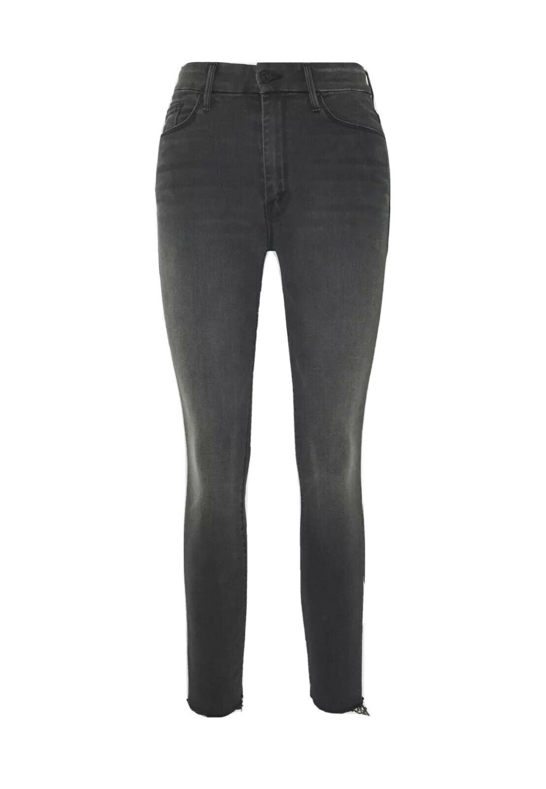 MOTHER The Looker Step Fray Faded Grey Denim Jeans Size 26 ladies