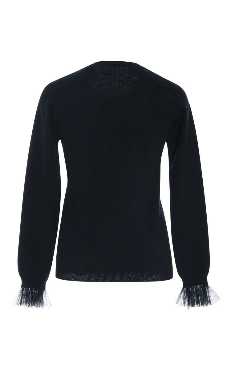 MARY KATRANTZOU Runaway Tuco Embroidered cashmere knit sweater jumper S Small Ladies
