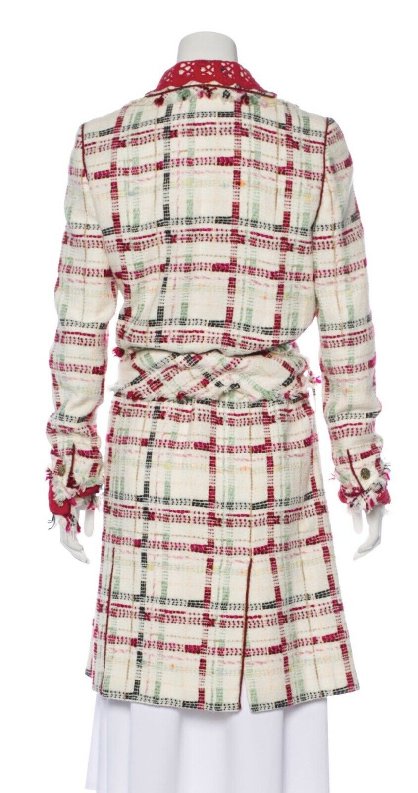 CHANEL ICONIC Collectors Piece Tweed Knee-Length Coat F 42 US 10 UK 14 LADIEAS