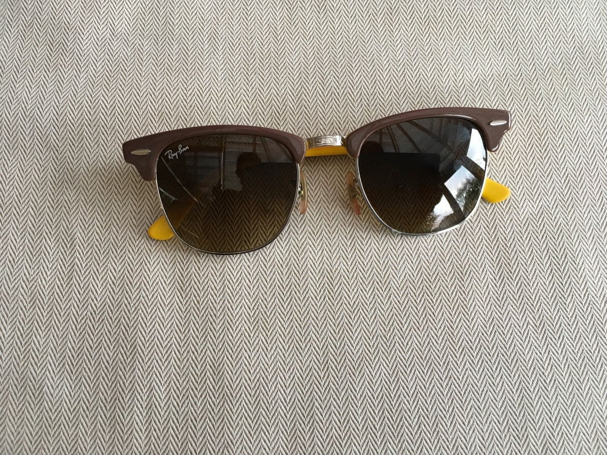 Ray-Ban RB3016 Clubmaster 1104/85 Yellow Brown Unisex