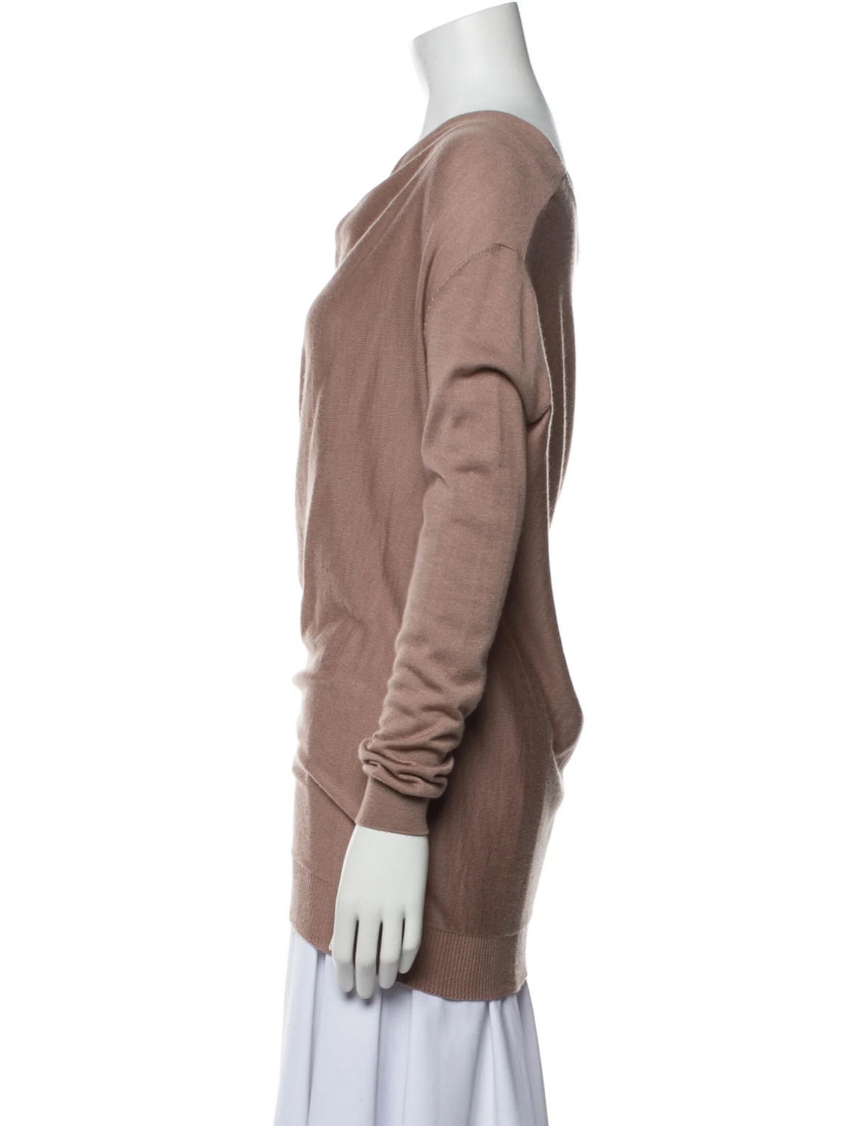 LANVIN Cowl Neck Sweater Jumper Wool & Cashmere & Silk Size XS ladies
