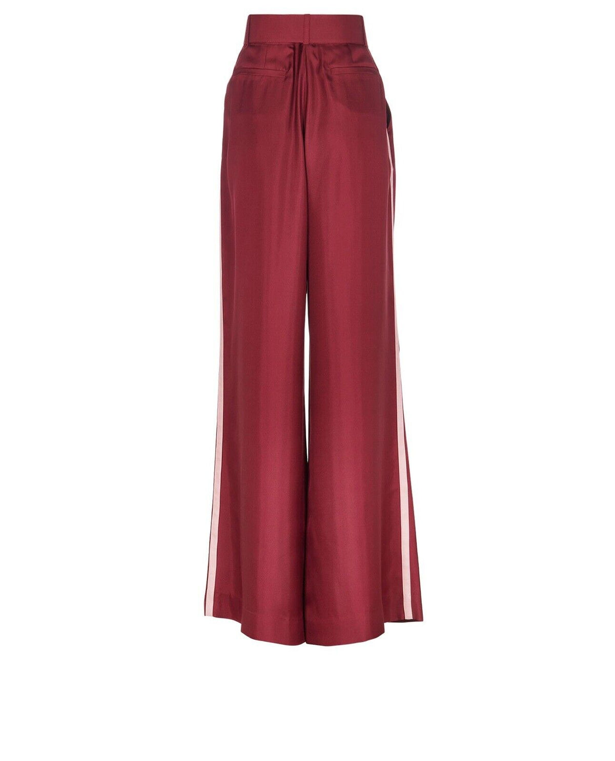 Zimmermann CONCER Plum In Silk Wide Leg Pants Trousers Size 2 M ladies