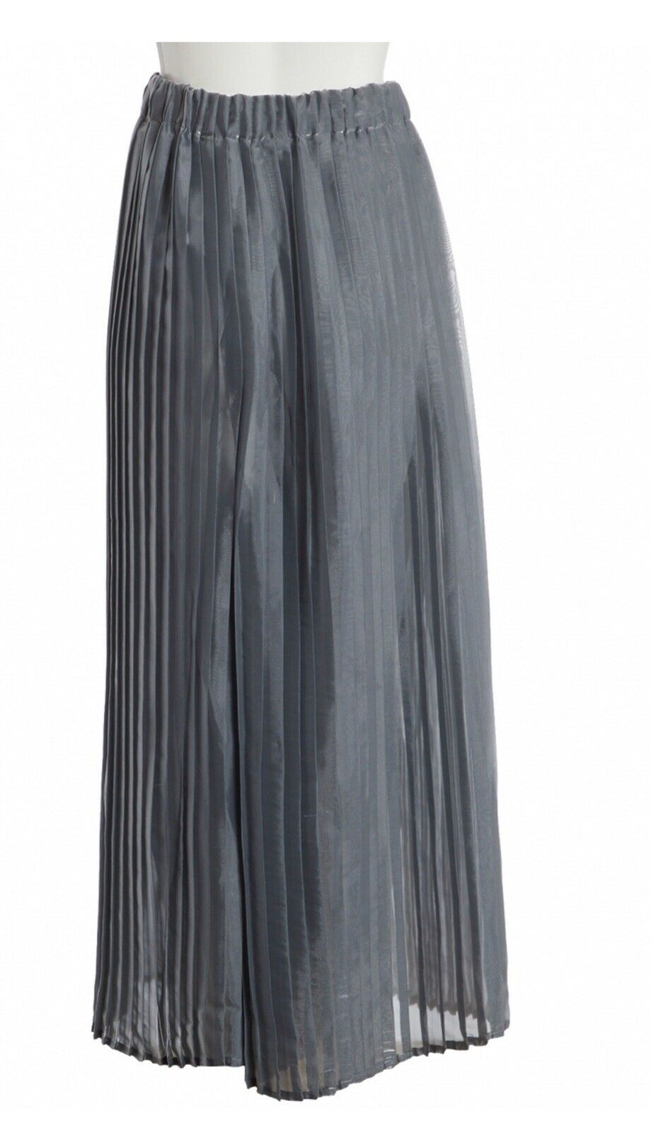 Brunello Cucinelli Metallic Iridescent Pleated Wide Leg Pants Trousers I 46 XL ladies