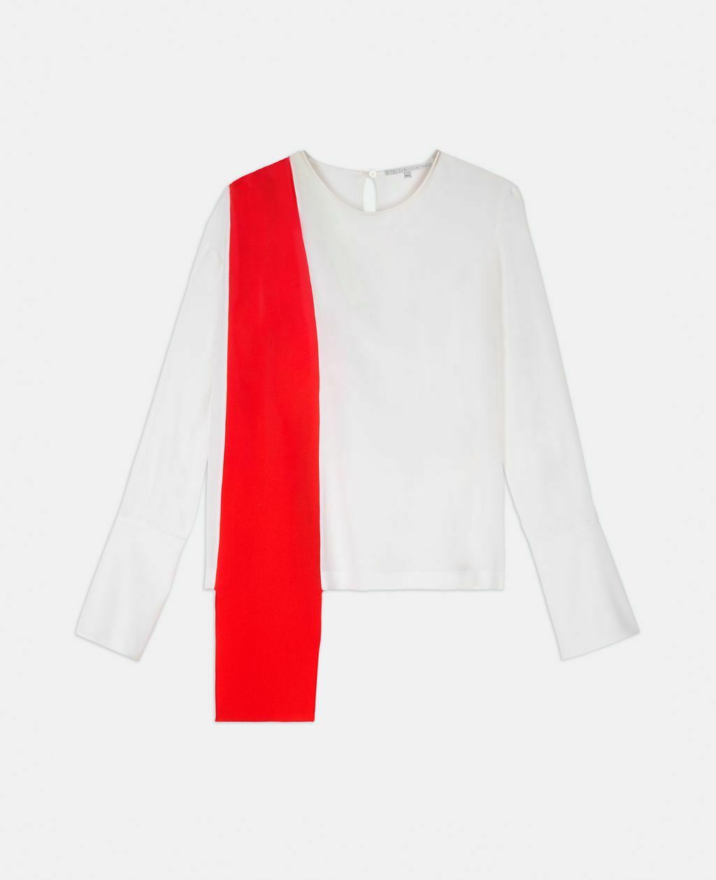 Stella McCartney Contrasting Silk Top 2018 Collection Ladies
