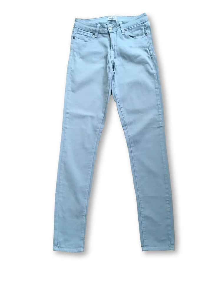 PAIGE Verdugo Ultra Skinny Jeans Denim Pants in Mint Green Ladies