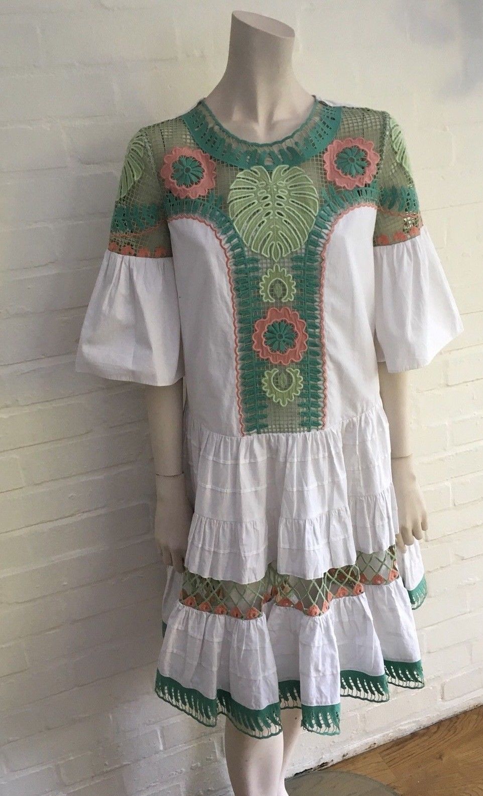 Temperley London Pistachio Clara Smock Runaway DRESS SIZE UK 10 US 6 Ladies