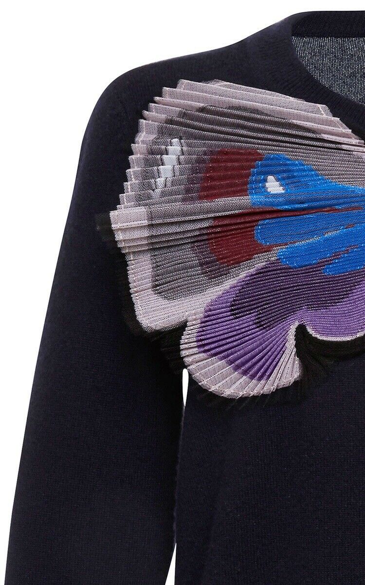 MARY KATRANTZOU Runaway Tuco Embroidered cashmere knit sweater jumper S Small Ladies