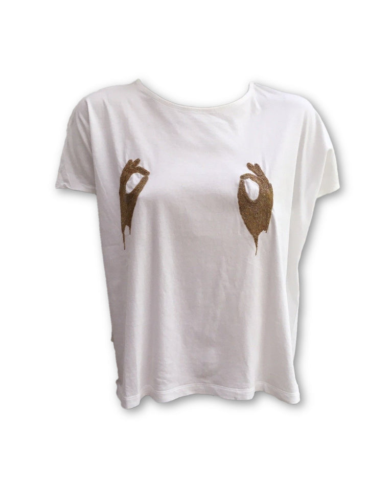JASMINE DI MILO RUNAWAY COUTURE BEADEE TEE TOP T SHIRT LADIES