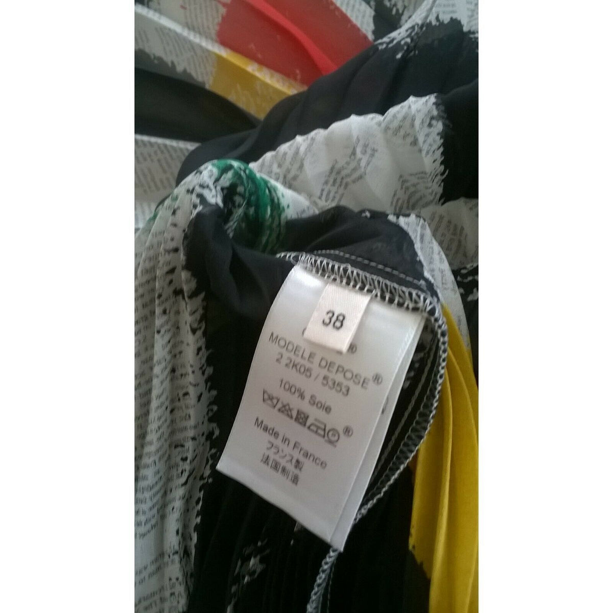 CÉLINE Celine Phoebe Philo Silk Newspaper Skirt Size F 38 ladies