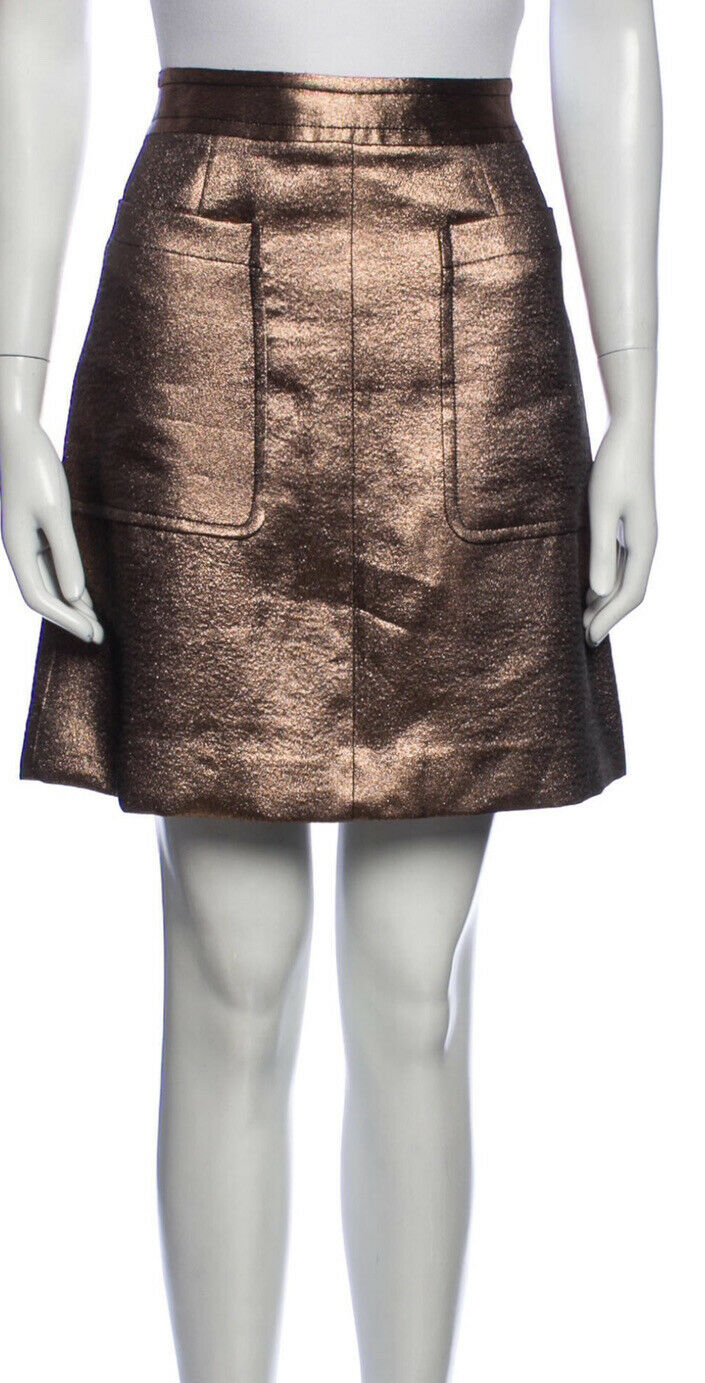 Marc by Marc Jacobs Bronze Mini Skirt Size US 2 UK 6 XS ladies