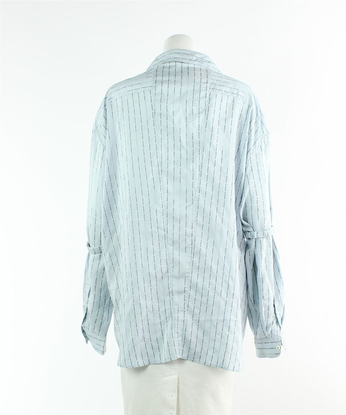 Prada shoulder straps pongé silk shirt logo print Size I 40 UK 8 US 4 ladies