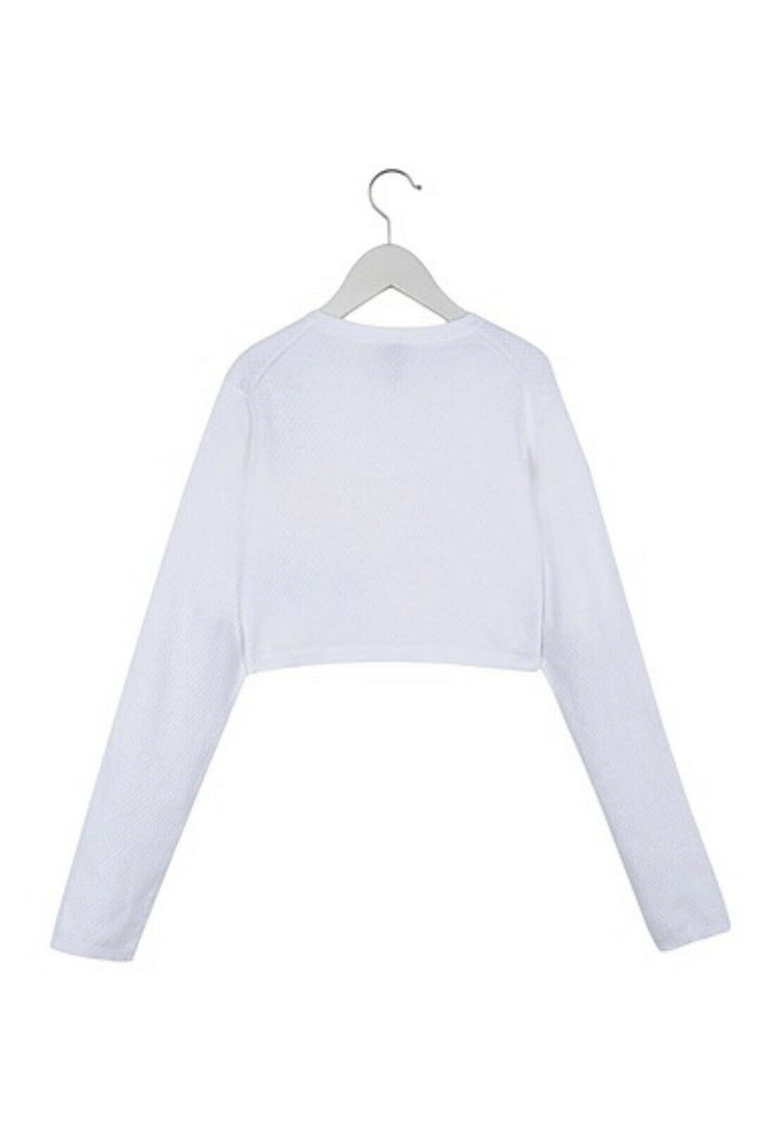 ARMANI JUNIOR White Knit Cotton Cardigan Girls Size 5 years children