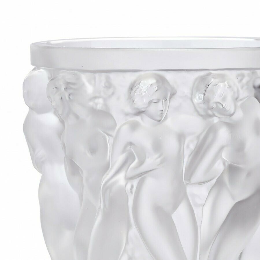 LALIQUE BACCHANTES - CRYSTAL FLOWER VASE 2.88 KG