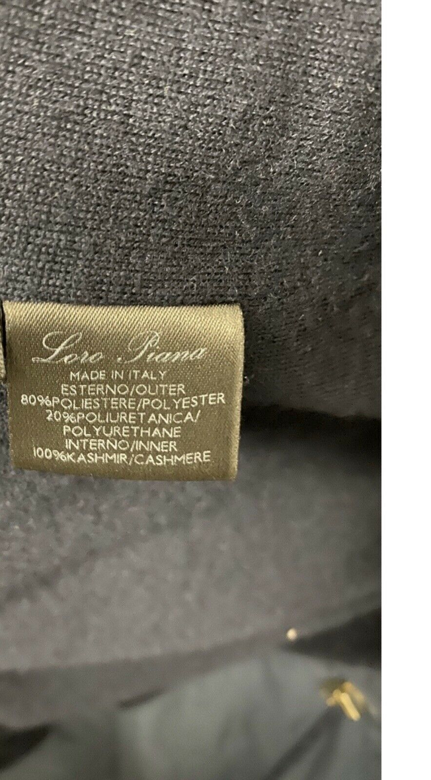 Loro Piana Traveller Windmate Jacket Navy Dark Blue Size I 44 Ladies