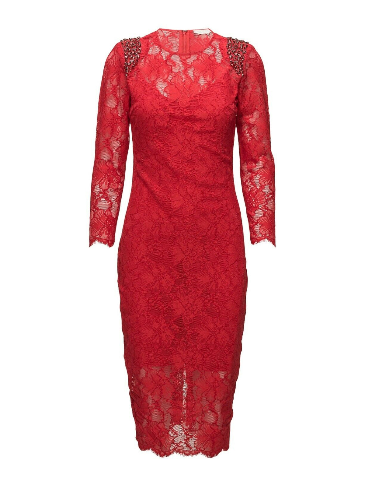 Notes du Nord Lace Red Harriet Dress Strawberry Ladies