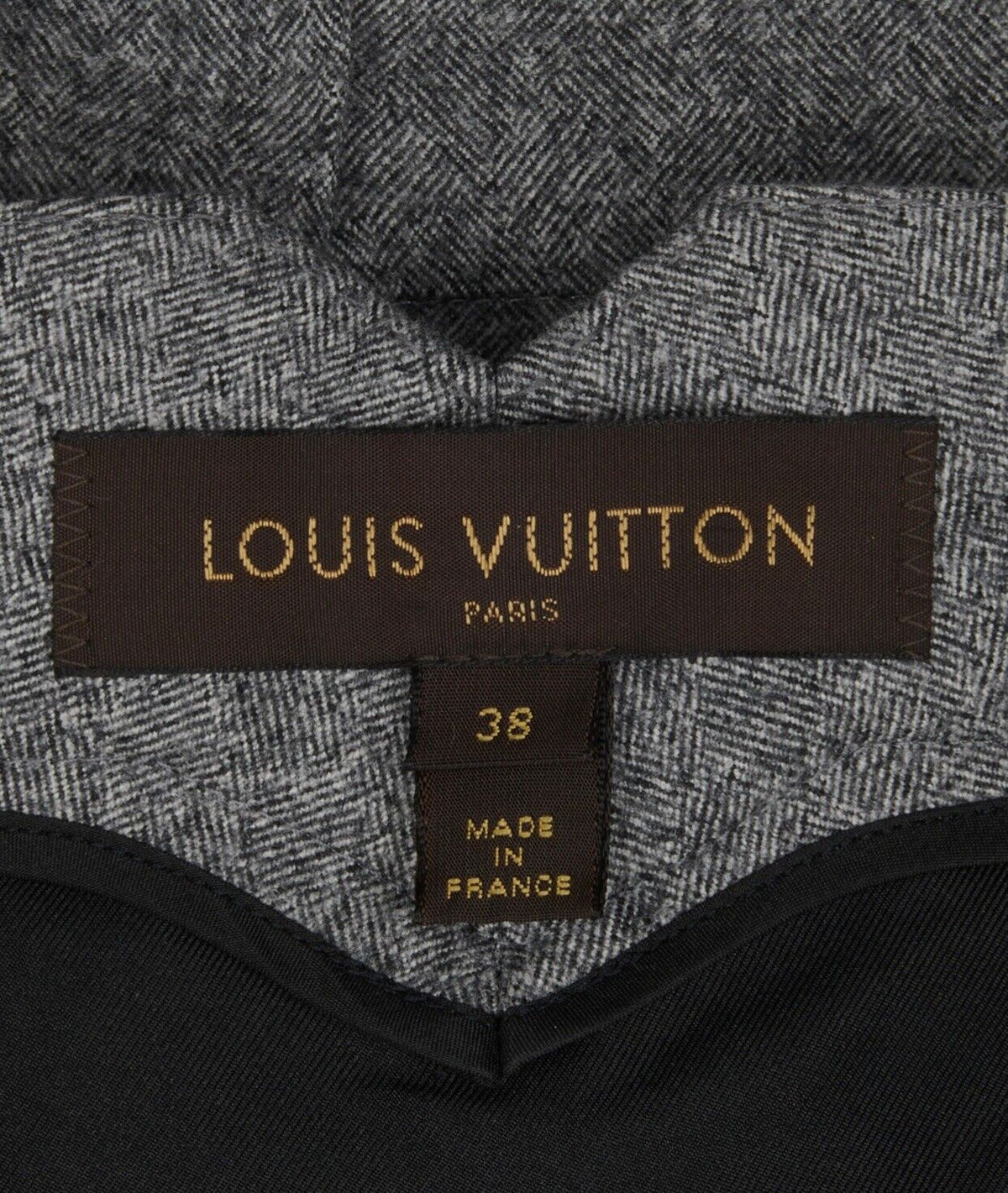 Limited LOUIS VUITTON Balloon Grey Wool Pants Trousers Size F 38 UK 10 US 6 ladies
