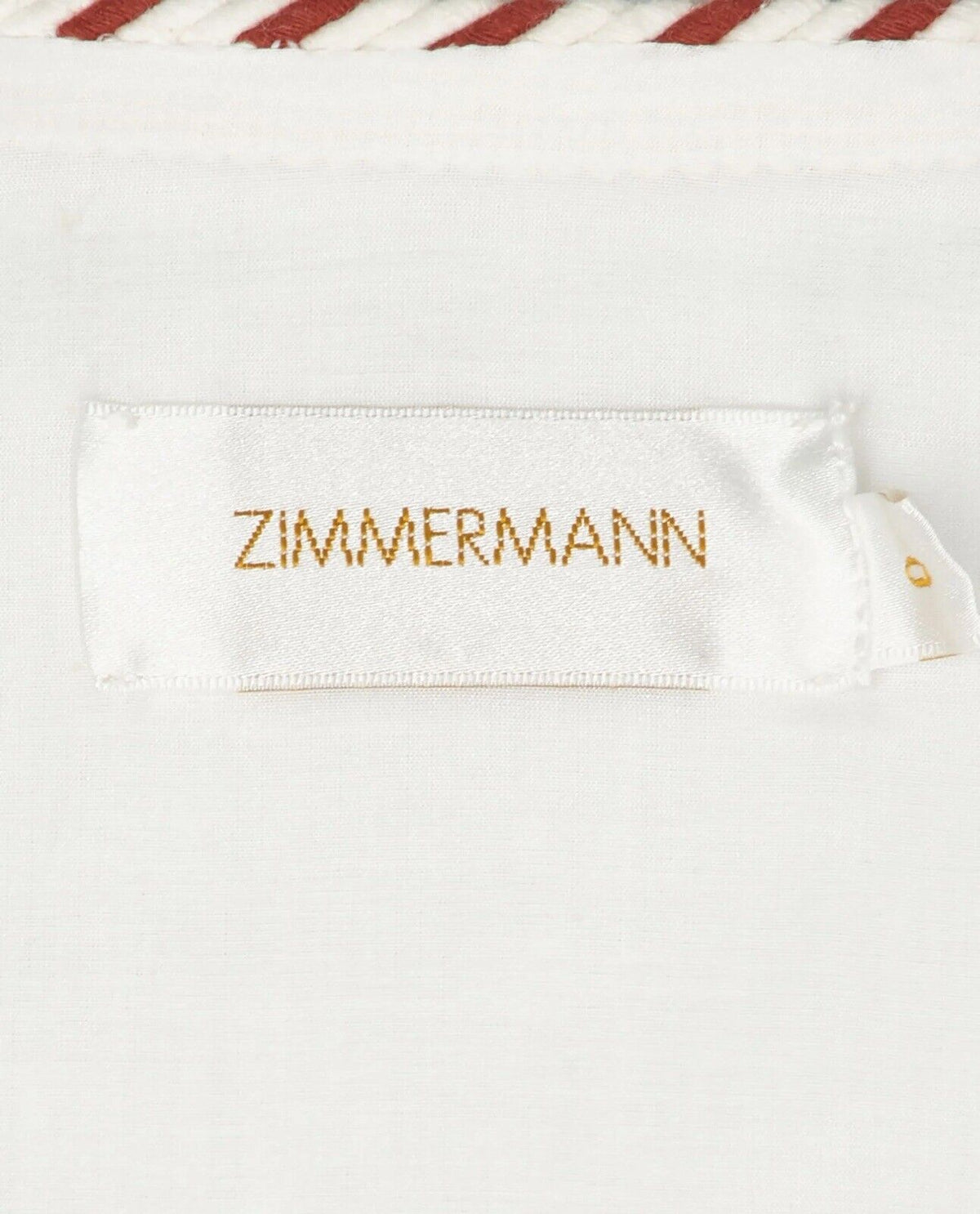 ZIMMERMANN BRAID TRIMMED CUTOUT LINEN MINI DRESS SIZE 0 XS SOLD OUT ladies