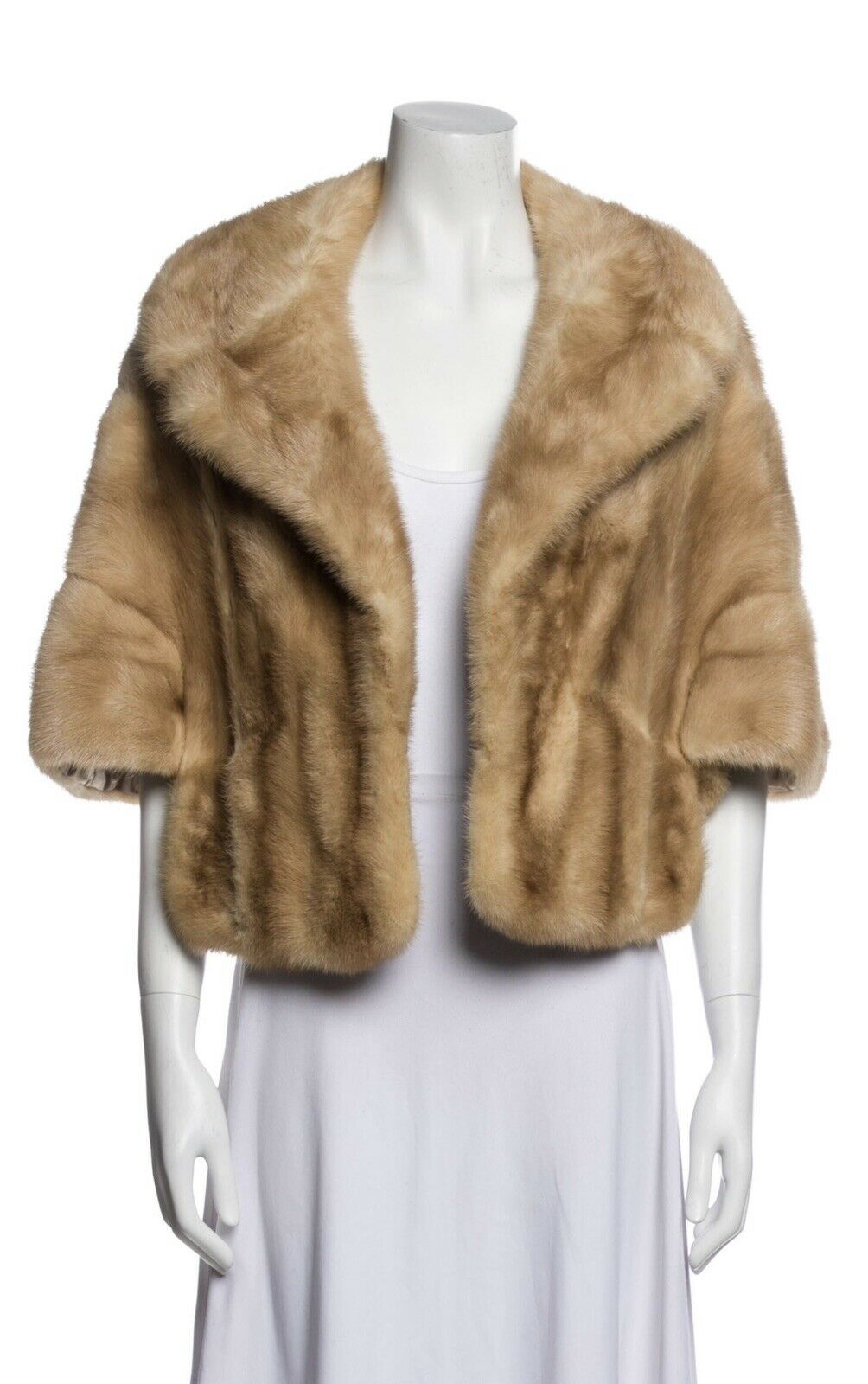 Gittelman's Sons Vintage Mink Fur Stole Cape Shawl Honey Blonde Fur Stole ladies