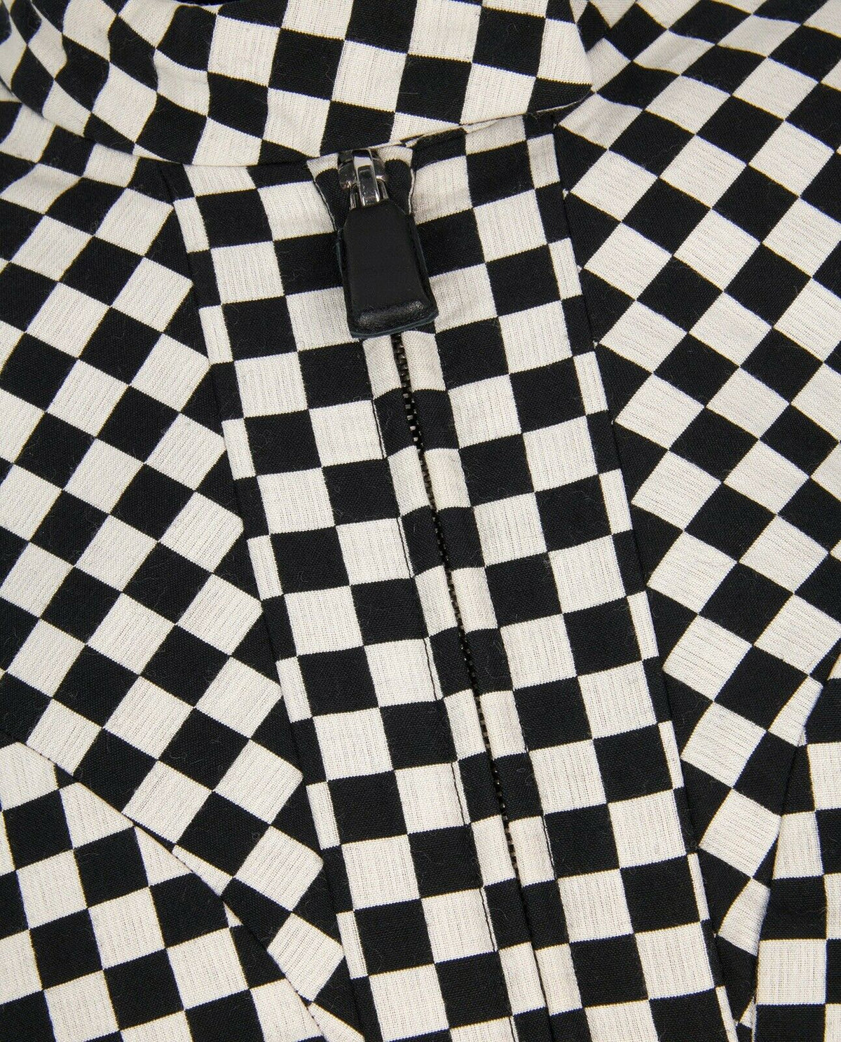 Rare Alexander McQueen 2003 Black & White Checked Runaway Blazer Size I 42 UK 10 ladies