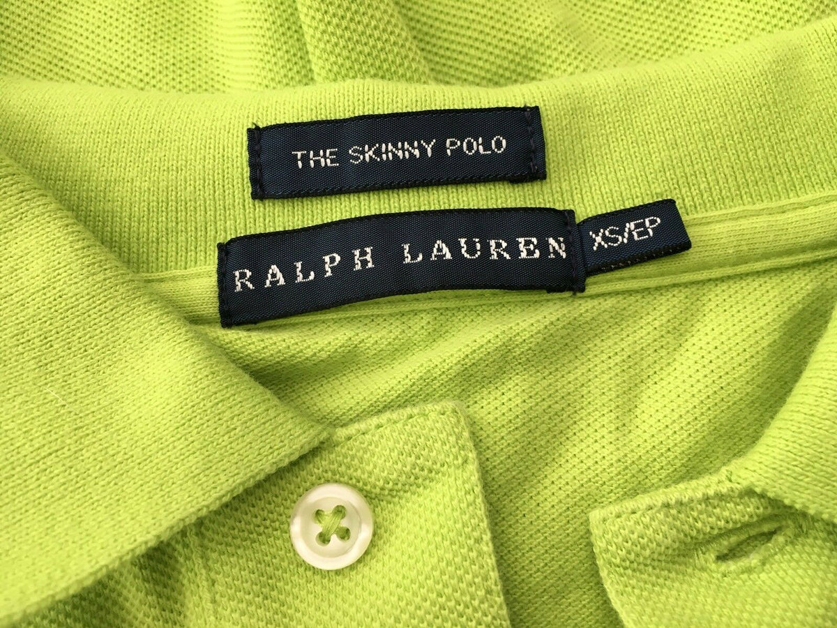 Ralph Lauren Green Flag Polo Marathon French Flag T shirt Women Size XS ladies