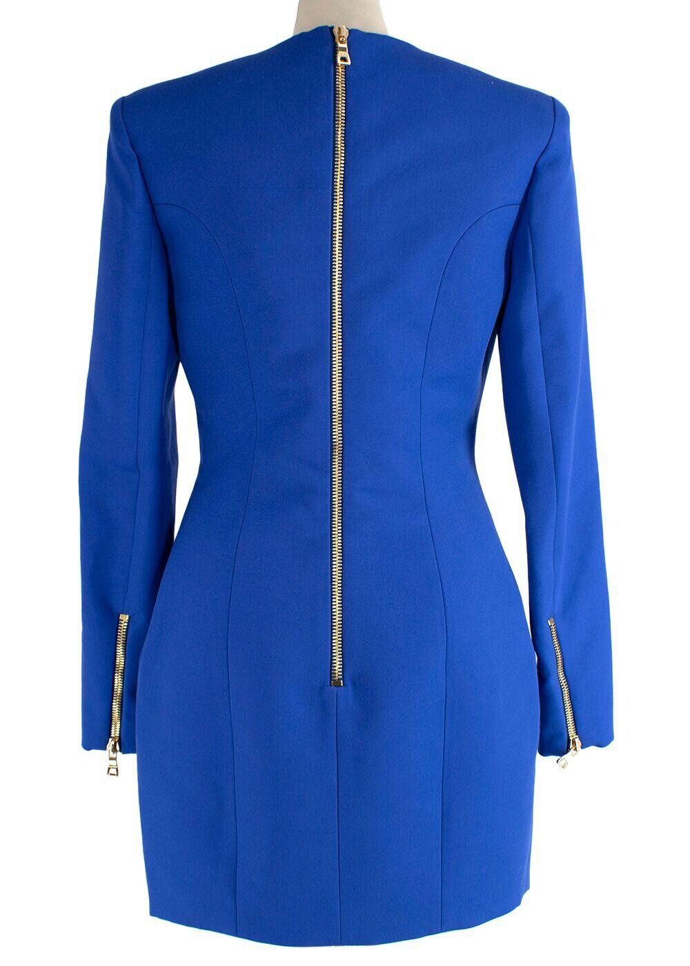 SOLD OUT Balmain Wool SINGLE BREASTED Mini BLAZER DRESS F 38 UK10 US 6 ladies
