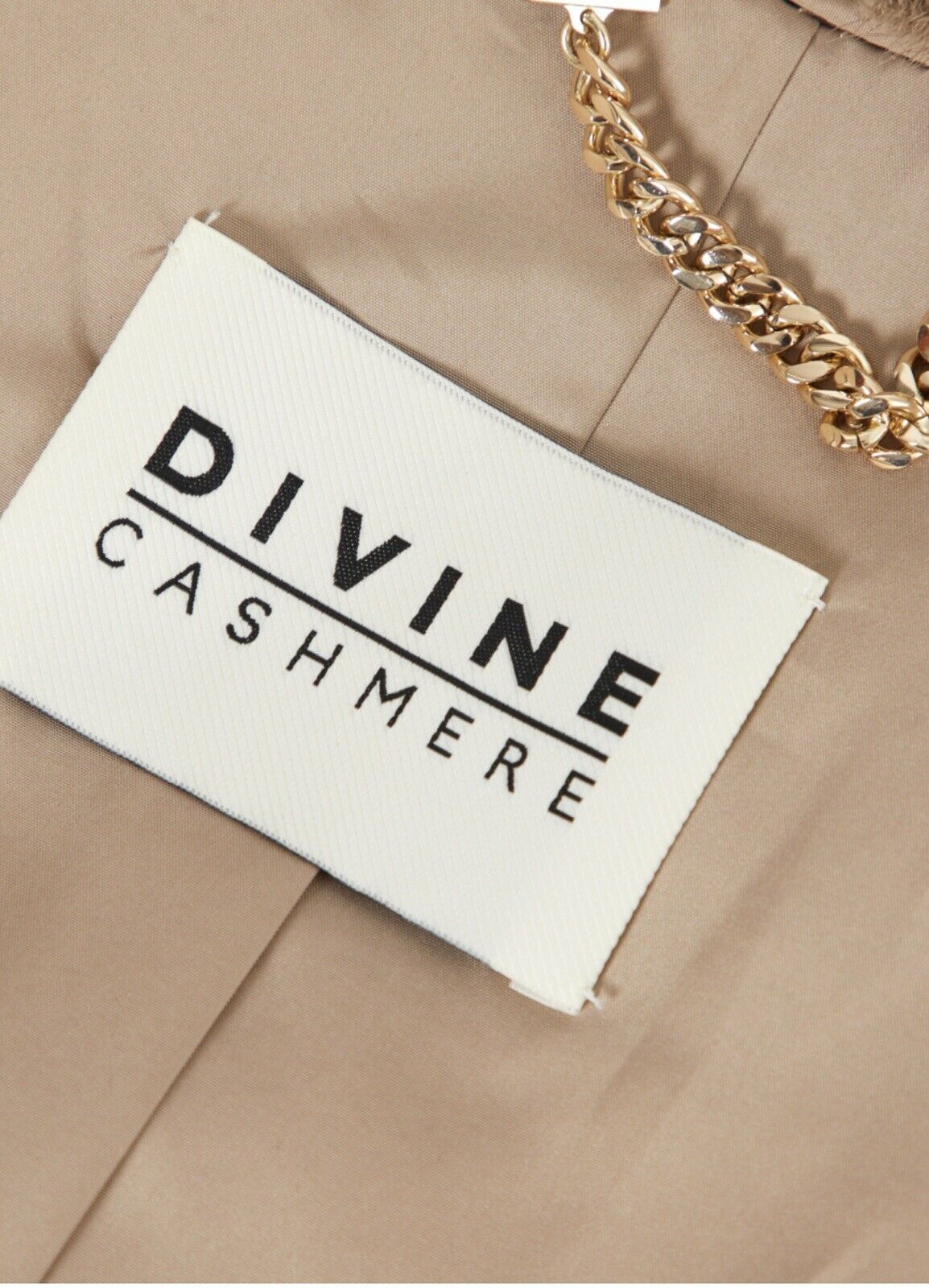 DIVINE CASHMERE GREIGE MINK JACKET FUR COAT Size I 42 UK 10 US 6 ladies