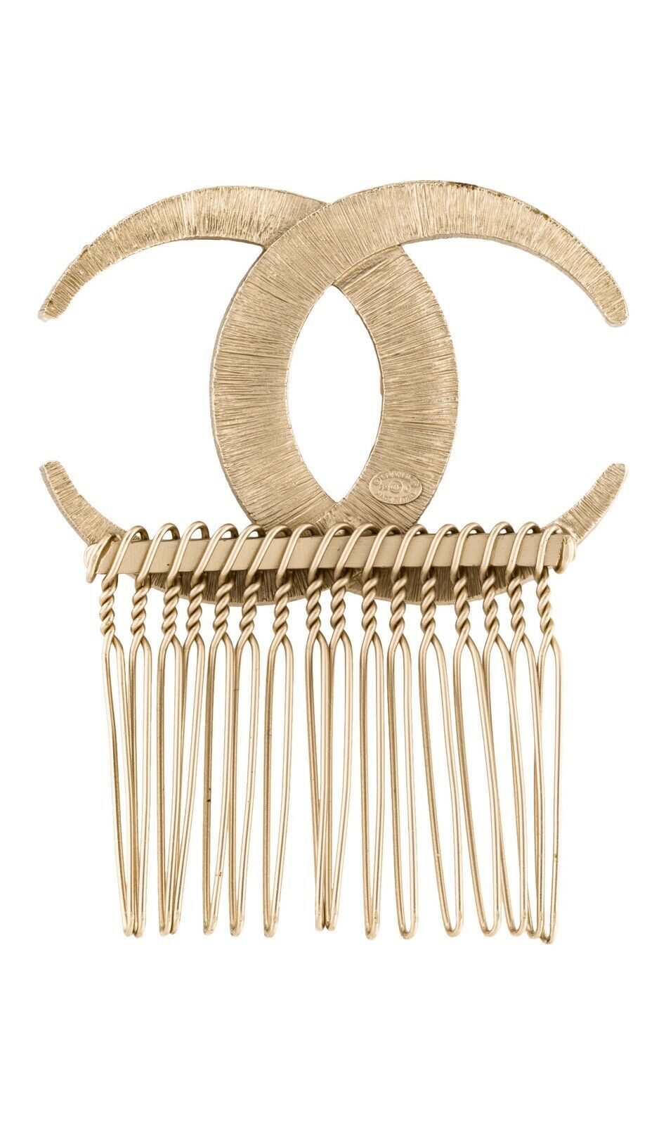 CHANEL SOLD OUT Crystal Paris Dubai CC Hair Comb Pin Gold Limited Edition Ladies