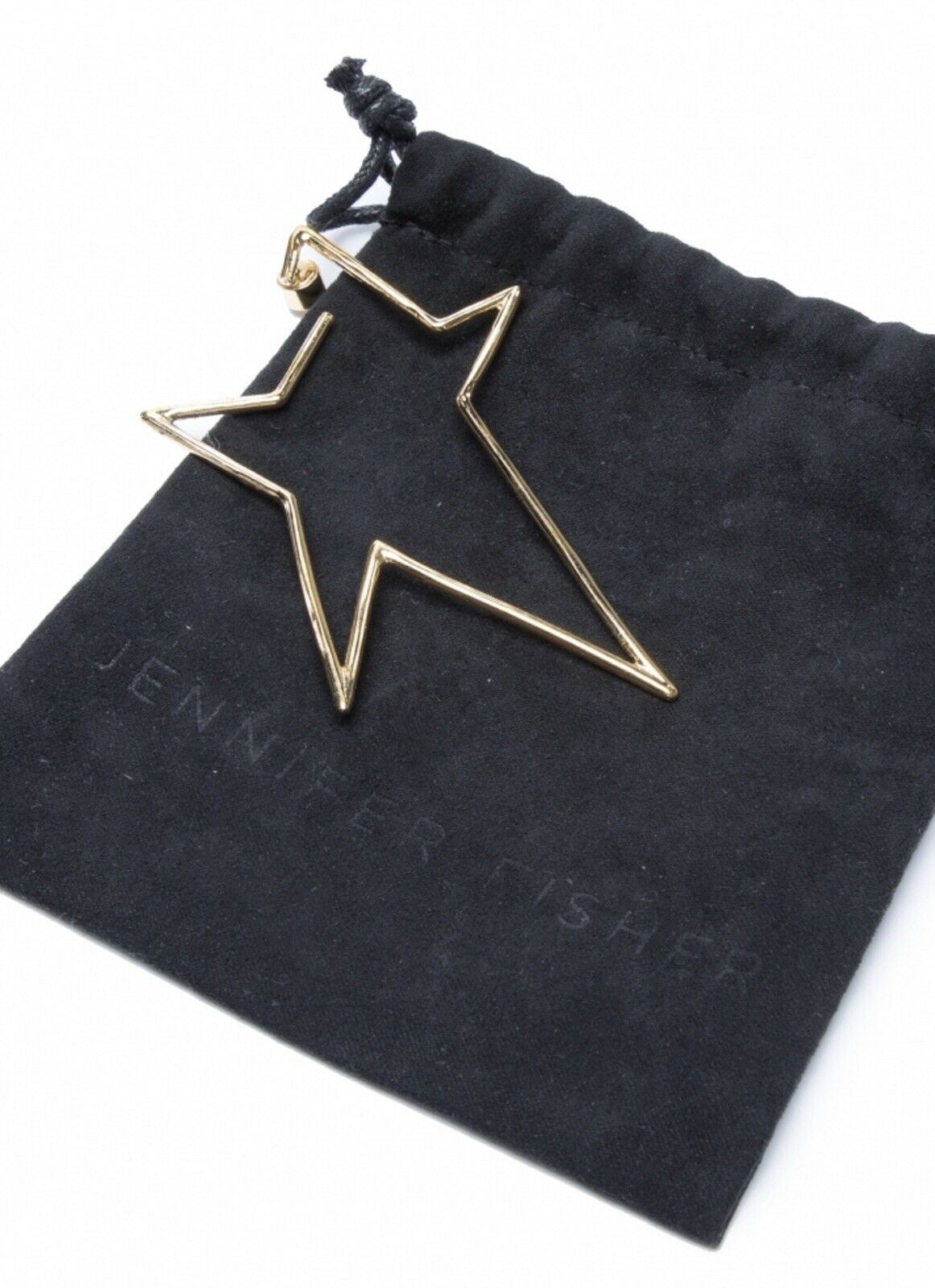 JENNIFER FISHER XL Star gold-plated single hoop earring ladies