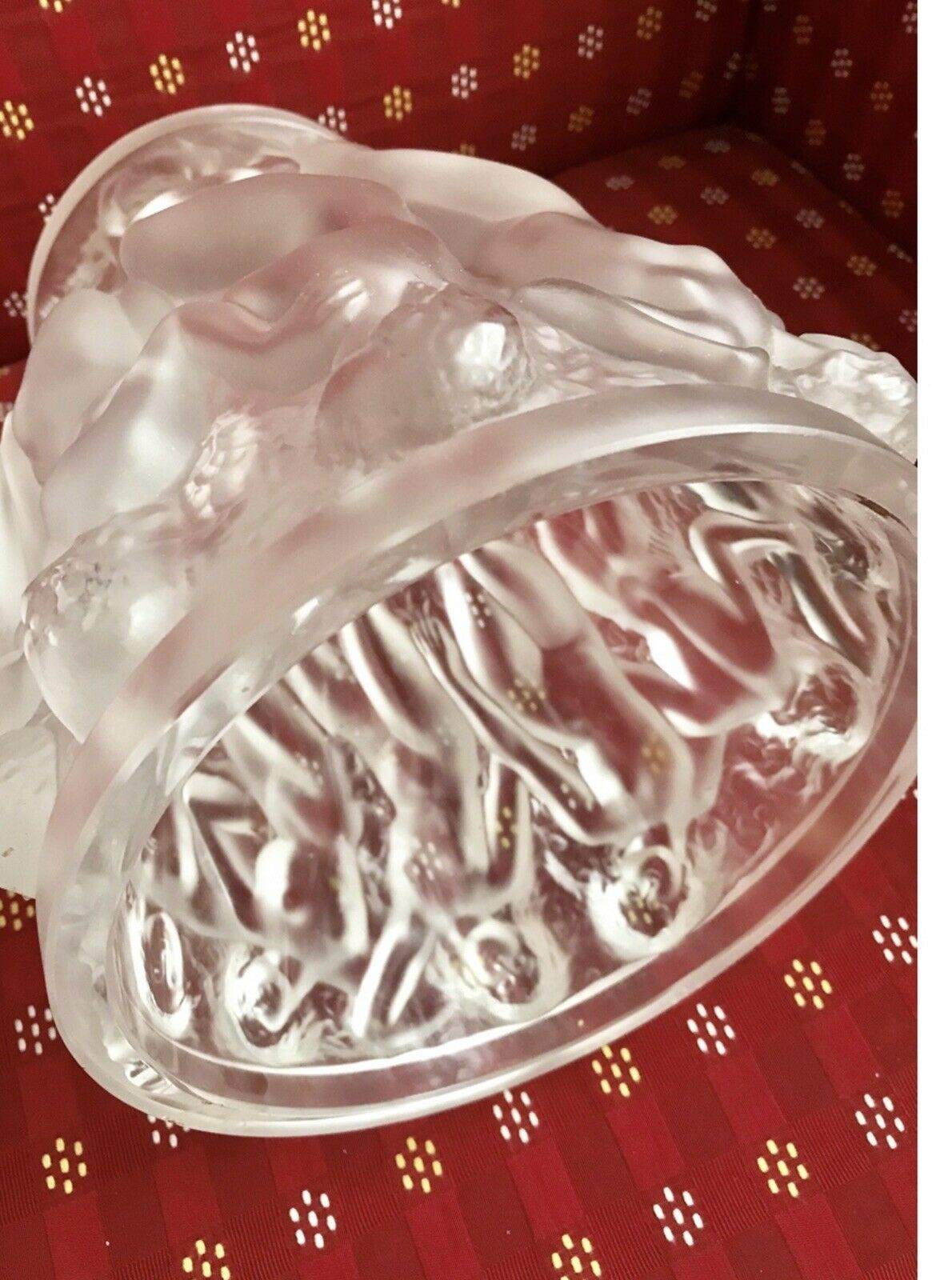 LALIQUE BACCHANTES - CRYSTAL FLOWER VASE 2.88 KG