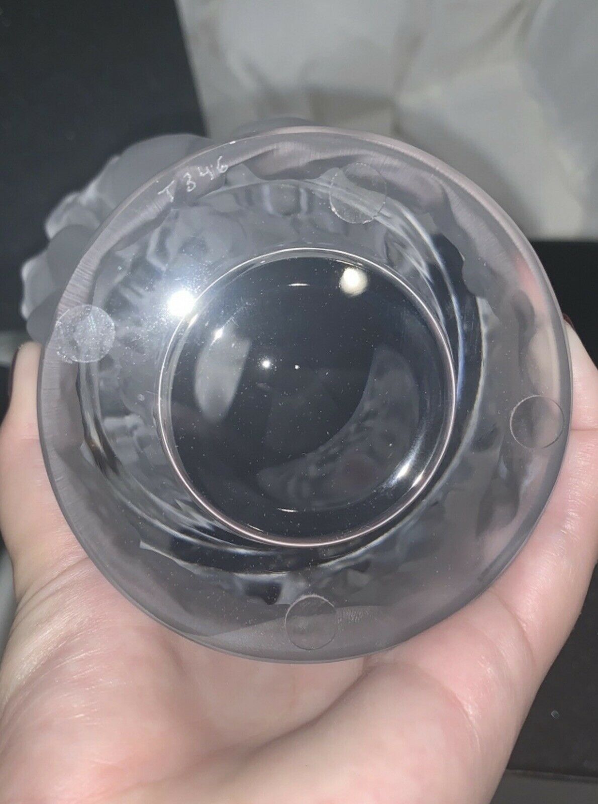 LALIQUE BACCHANTES - CRYSTAL FLOWER VASE 2.88 KG