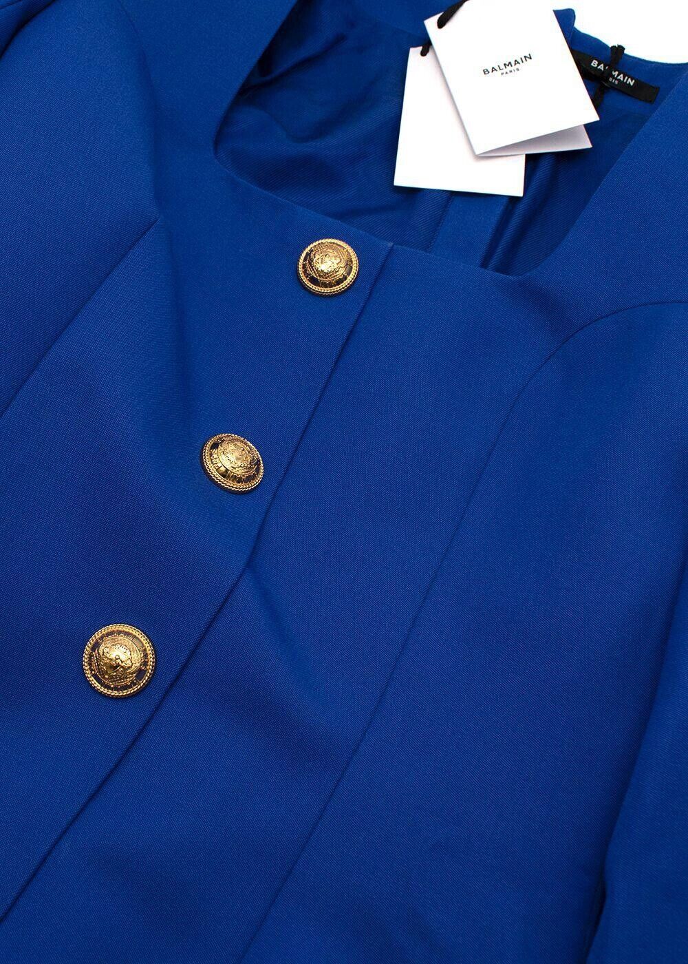 SOLD OUT Balmain Wool SINGLE BREASTED Mini BLAZER DRESS F 38 UK10 US 6 ladies