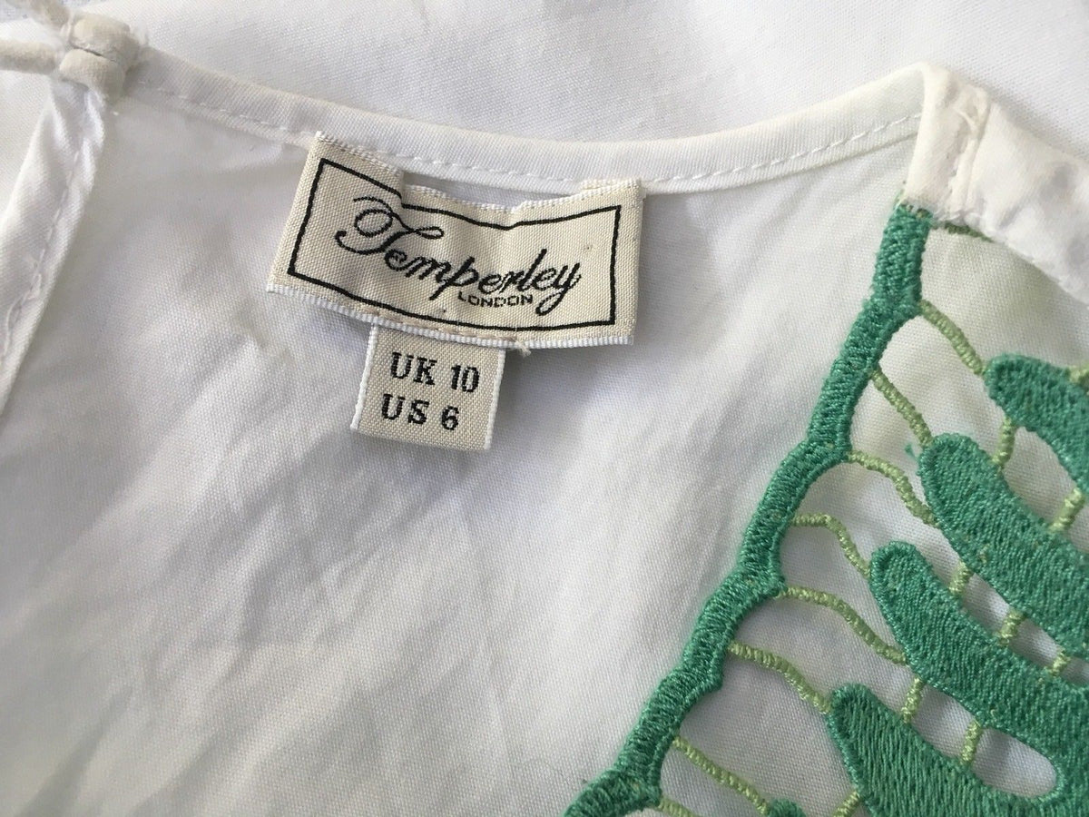 Temperley London Pistachio Clara Smock Runaway DRESS SIZE UK 10 US 6 Ladies