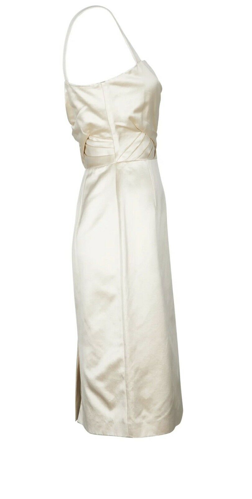 Christian Dior by John Galliano Iconic Collectors Ivory Silk Dress Size 40 UK 12 ladies