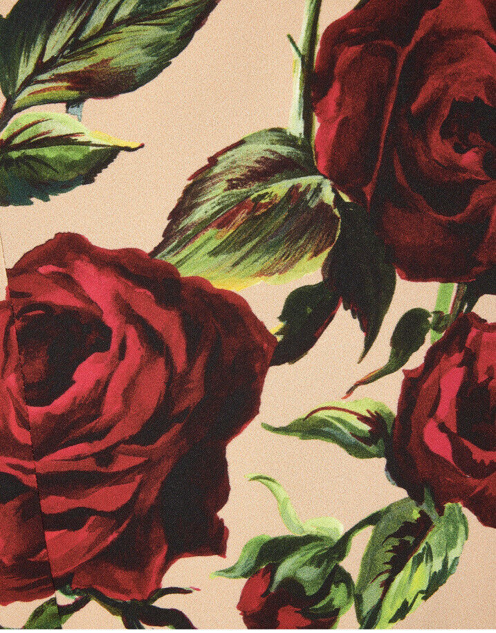 Dolce & Gabbana Red Roses Floral Tank Top Blouse Size I 48 UK 16 US 12 ladies