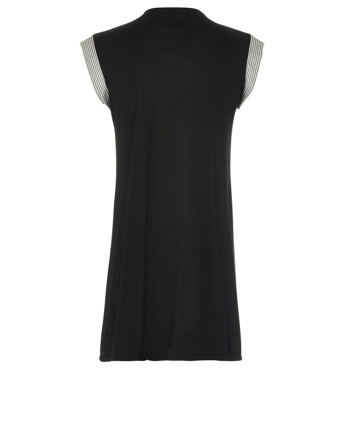 Chanel Runaway 2007 Black Cashmere Mini Dress Bows Size F 42 ladies