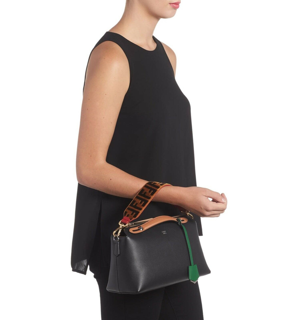 FENDI Mini Strap You Fendi Logo Top Handle Strap Ladies
