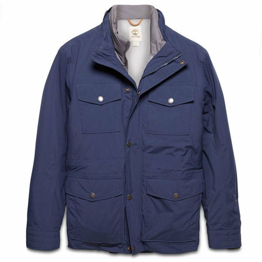 Timberland Mens (E2) Navy Mount Clay 3-in-1 Waterproof Field Jacket Size 3XL Men