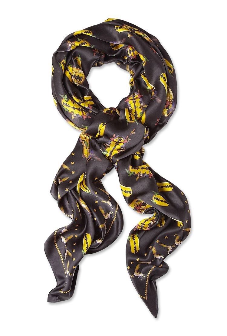 Alexander McQueen MCQ Silk Razor Blade Large SCARF Ladies