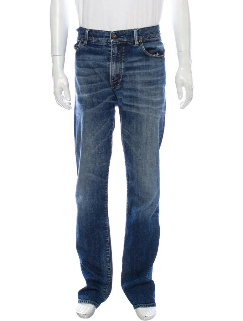 LEVIS 501 BLUE STRAIGHT FIT DENIM MENS JEANS W34 L32 men